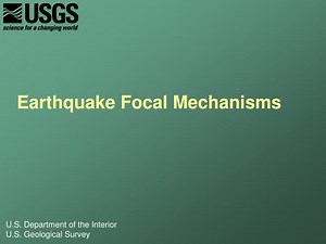 Earthquake Focal Mechanisms - SlideServe