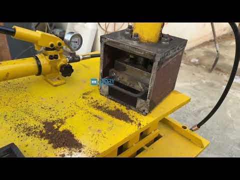 How to use a small block press to decide material for producing compressed earth interlocking block?
