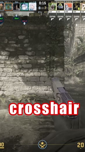 check out this crosshair placement... #csgo #cs2 #cs2funnymoments #csgofunnymoments #gaming