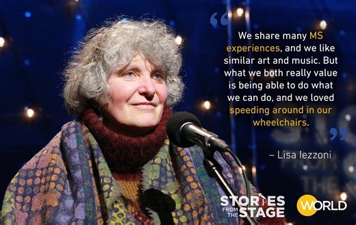 16K views · 444 reactions | Lisa Iezzoni and three heroic health aides share the life of a COVID-19 patient. . #Disability #MultipleSclerosis #Friendship #Mobility #MSAwarenessMonth #MultipleSclerosisAwarenessWeek #NationalGoodSamaritanDay Harvard University Harvard Medical School NJ TRANSIT GBH Stellar Story Company Michael Rossi Wes Hazard Theresa Okokon | Stories from the Stage | Facebook