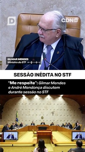 STF CRISIS: “RESPECT ME,” GILMAR MENDES AND ANDRÉ MENDONÇA CLASH DURING SESSION