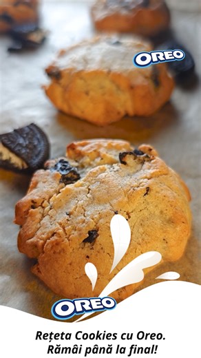 ♨️ Provocarea Oreo continuă cu o nouă rețetă delicioasă: Cookies cu Oreo! Crocanți la exterior, fragezi la interior și plini de bucăți delicioase de biscuiți Oreo. Se pregătesc ușor și te cuceresc cu gustul bun.  _______________________ #oreocookie #oreo #biscuiti | Gustos.ro | Facebook
