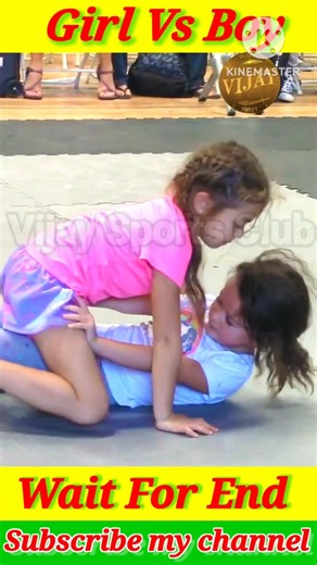 Little girl vs girl grappling fight 🥊#prowrstling #jiujitsu #mma #bjj #wwe