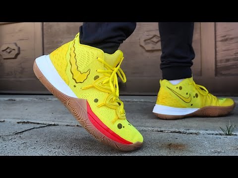 KYRIE 5 "SPONGEBOB" REVIEW + ON FEET!!! NIKE x NICKELODEON COLLABORATION