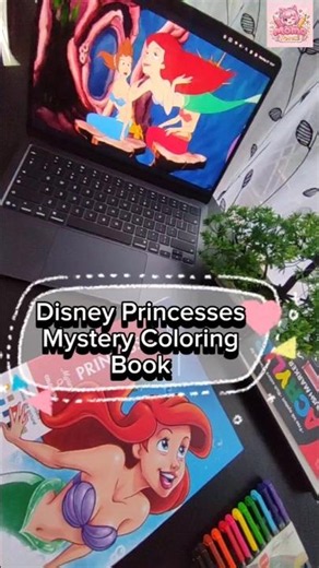 A dreamy Disney princess coloring book arrived 👑✨ #coloringbook #coloringpages #disneyprincesses