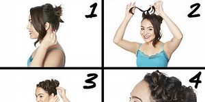 Easy Knotted Updo Tutorial!