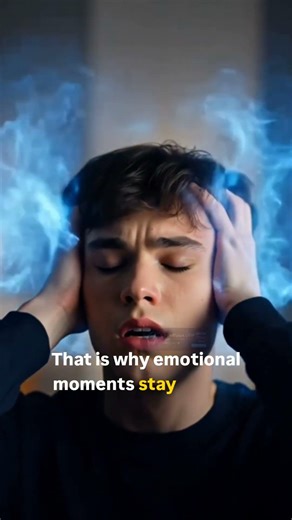 Why Emotional Memories Last Longer 🤯 #shorts#brainfacts#memory#psychologyfact#humanmind#neuroscience