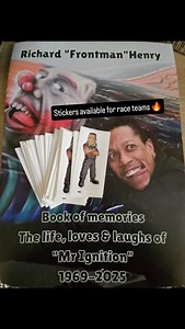 18K views · 242 reactions | We have a small amount of Richie stickers available for any race teams wanting them to put on their vehicles  They are about 6cm high. We are offering them to racers first as Richie loved the race teams at Pod  Please see Donna at the Euro Finals or DM us a message if you would like one ✔️ | FireForce Jet Funny Cars | Facebook