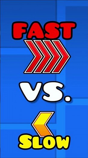 Fast VS Slow Speeds Portal #geometrydash #gd