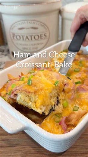 Ham and Cheese Croissant BakeIngredients:4–5 large croissants, torn into pieces8 oz Black Forest ham, roughly chopped5 eggs1 1/2 cups milk2 tsp mustard1 Tbsp Bailee’s Kitchen All-Purpose SeasoningA few dashes of hot sauce (optional)8 oz shredded cheddar, Gouda, and Gruyère blendFinely sliced green onions or chivesInstructions:1. Preheat oven to 225°F.2. Place torn croissants into a greased baking dish and bake for 20 minutes to dry them out slightly.3. While croissants bake, whisk together eggs,
