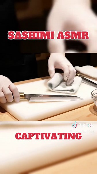 Sashimi ASMR! #asmr #asmrsounds #sashimi #viral #ai #veo3