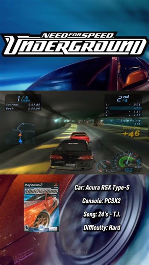 Acura RSX Type-S PCSX2 NFS:Underground #needforspeed #cars #Acura #nfsunderground #fyp #racing