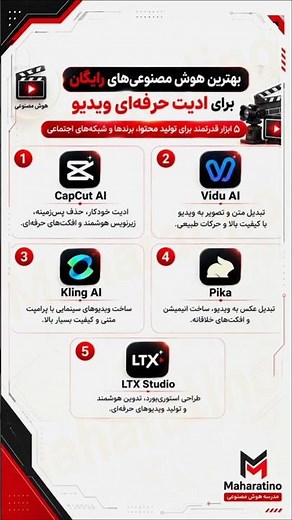 بهترین هوش مصنوعی های رایگان برای ساخت و ادیت ویدیو ها اونم رایگان😉🪄