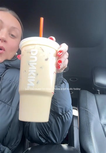 @Dunkin' — this is getting out of control. Add $100/month to budget for coffee 😮‍💨 going to have to dupe this 🔜 #dunkin #saturday #icedcoffee #fyp #millennialmom