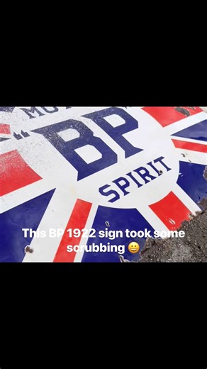 1.6K views · 24 reactions | 1922 BP Union Jack enamel sign, cleaned up really well  Desert Collectors Australia | Desert Collectors Australia | Facebook