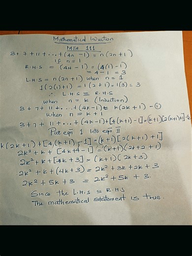 Mathemical induction