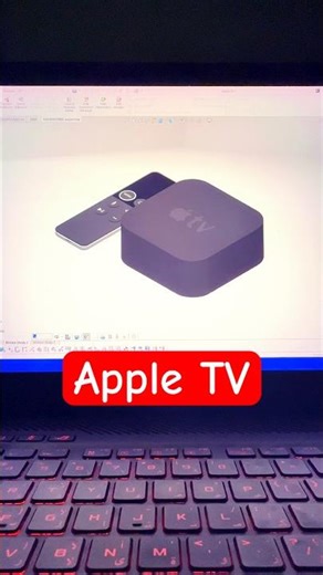 Apple tv design in Solidworks #catia #memes #apple #tv #blender #shorts #cadsoftware #solidworks #ai
