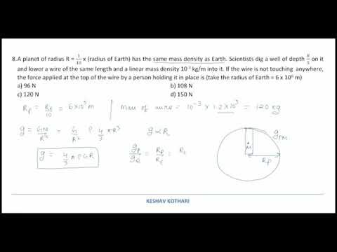 Gravitation | Problem Solving Series | Question 4 | JEE / NEET
