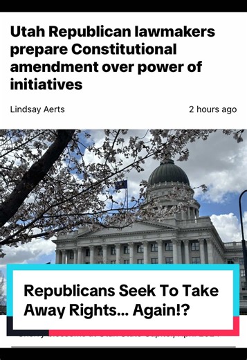 The 2026 Utah legislative session starts in less than a week and Utah Republicans are already scheming to take away Utahns’ constitutional rights. Don’t let them! Sen. Pres. Stuart Adams thinks the Utah constitution is “written wrong” and Washington County Commissioner Victor Iverson ignored court orders to implement new congressional districts. It’s the Wild West when Republicans don’t get their way! #utah #constitution #rights #saltlakecity #ice
