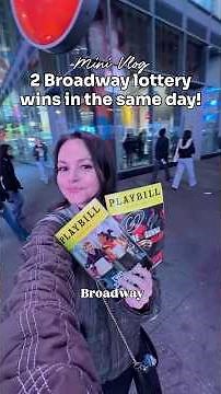 I won 2 Broadway lotteries for the same day! 🎭✨ #broadway #lottery #nyc #musical #hadestown