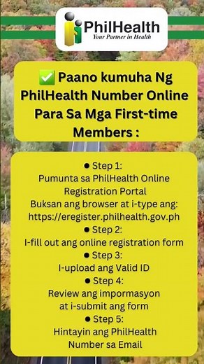 Paano Kumuha Ng PhilHealth Number Online #philhealth #shorts #shortvideo