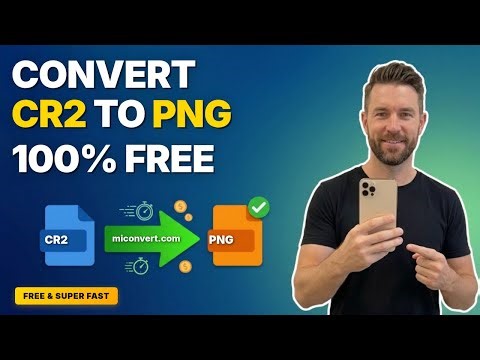 How to Convert CR2 to PNG Online Free | MiConvert Tutorial