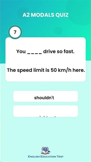 A2 Modals Quiz That Most Learners Fail #englishtest