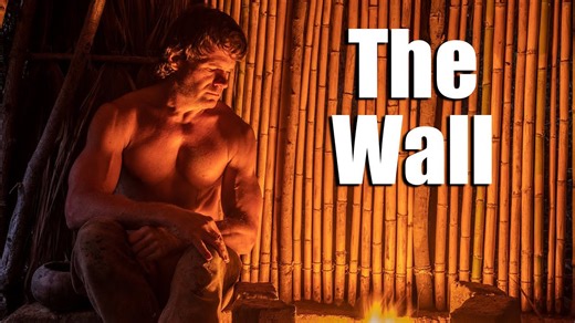 Cane and palm walls for my hut