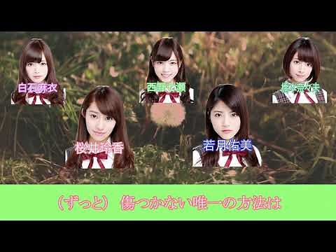 【乃木坂46】『気づいたら片想い』【歌割】【歌詞】