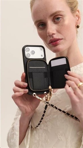 Turn Your Phone Into a Crossbody | Wallet Phone Case with Chain #walletcase