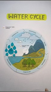 20K views · 637 reactions | Water cycle project | water cycle chart #watercycle #water #savewater #art #drawings #shorts #shortreel #viralvideofb | Anas Creativity | Facebook