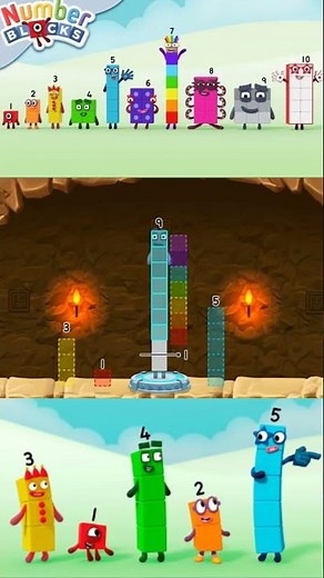 Numberblock 1 Magic Run - Using Numberblocks 9 - 7 - 1 = 1