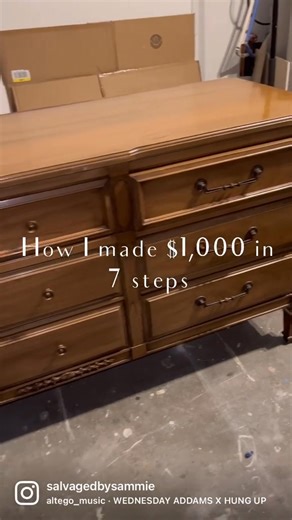 How to make $1,000 in a day： FLIP FURNITURE #diy #furnitureflip | Diy furniture flip