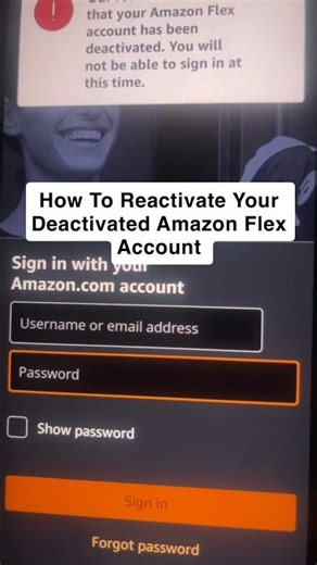 How To Reactivate Your Deactivated Amazon Flex Account #reactivate #deactivate