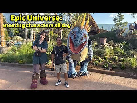 Epic Universe: meeting characters all day