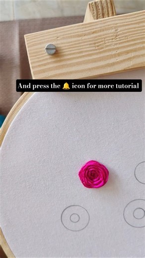 how to make embroidery flower rose.....part - 1
