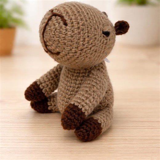 Capybara Crochet Pattern – Amigurumi Mini Capybara Stuffed Toy - Etsy