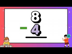 Subtracting 4 | Step-by-Step Math for Kids | Lesson