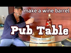 DIY How to make a wine barrel table