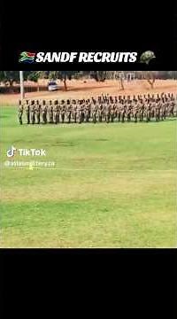 🇿🇦 SANDF Recruits Parade 🎖️ The next generation of soldiers marching with discipline and pride 🪖🦅