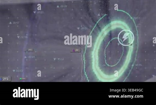 Animation of digital circle with social media notifications, computer icons and stock market data. Digitally generated, multiple exposure, telecommunication, internet, trading, investment, technology Stock Video Footage - Alamy