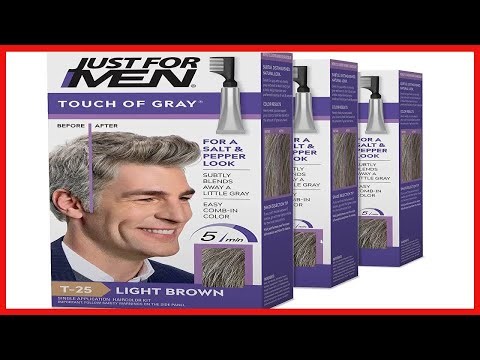 Great product - Just For Men Touch of Gray, Gray Hair Coloring Kit for Men with Comb Applicator for
