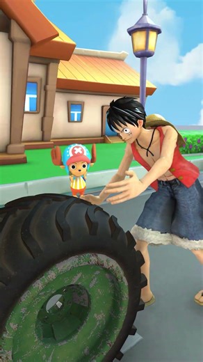 Luffy vs Chopper Watching the cake being crushed Funny Moments #luffy #tonytonychopper #huggywuggy