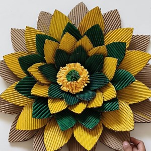 1.7M views · 29K reactions | creative cardboard recycling flower decoration ideas | My Arts & Crafts | Facebook