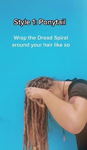 1-minute Tutorial: Dread Spiral Hairstyles! ☺️. . . Dread Spirals available in my webshop: http://www.saltydreads.com/webshop/ . Demonstrated by my daughter @robinrubii #hairtutorial #easydiy #saltydreads #dreadlocks #hairhack #hairtrends #diy #tutorial #dreads #locs #girlswithdreads | SaltyDreads