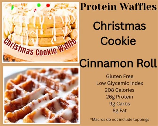 Balanced Nutrition ⚖️ | TUESDAY’S MENU: 🧇 Cinnamon Roll Waffle 🧇 Christmas Cookie Waffle 🧇 Peppermint Chocolate Waffle 🧋 Peppermint Brownies Meal Replacement ☕️... | Instagram