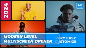 Modern Level Multiscreen Slideshow Split Screen Opener