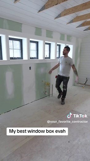 Installing a Pre-Built Window Casing for Six Windows