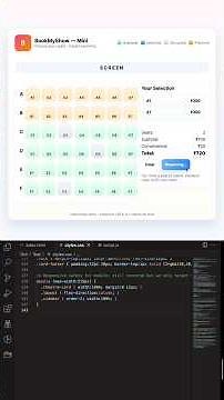 BookMyShow mini #css #html #webdevelopment #ai #aivideo #aishorts #frontend #devshorts #bookmyshow