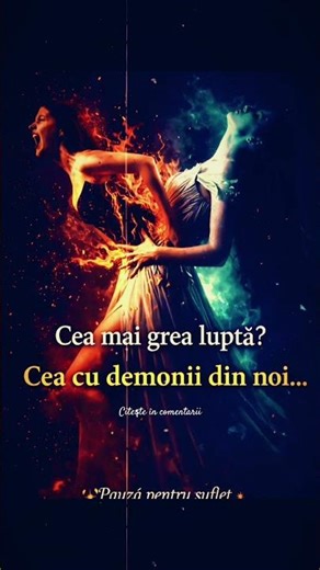 Lupta cu noi înșine: Dincolo de focul suferinței, se naște pacea sufletului. ✨🔥🕊️